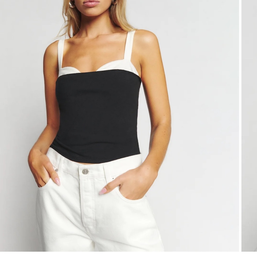 Reformation Two Toned Top